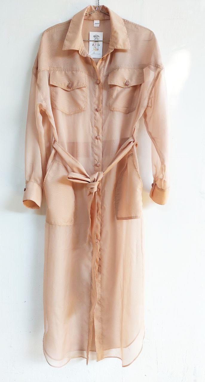 chiffon trench