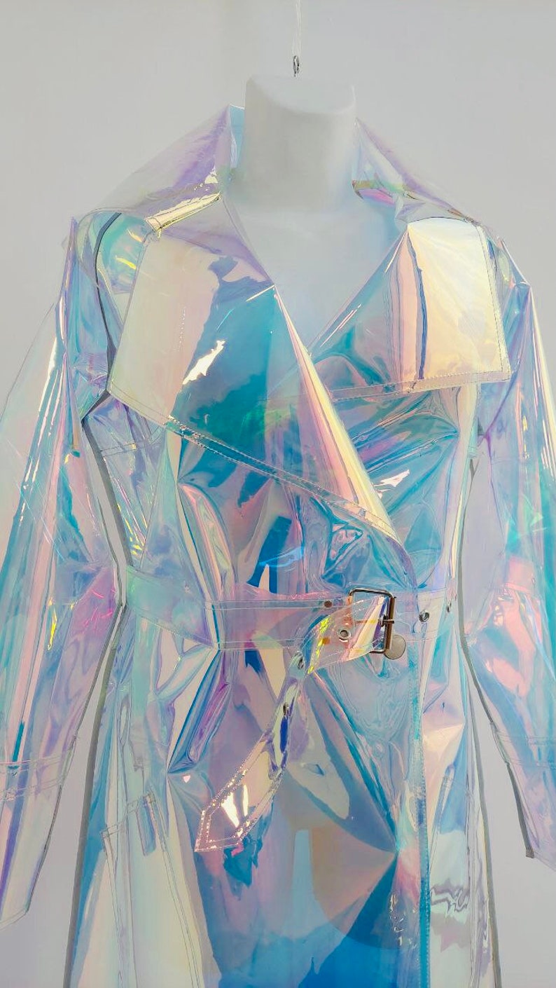 NEW Gorgeous Iridescent Ladies Raincoat Outstanding TPU - Etsy