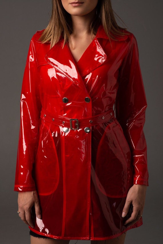 Plastic Trench Raincoat Tradingbasis