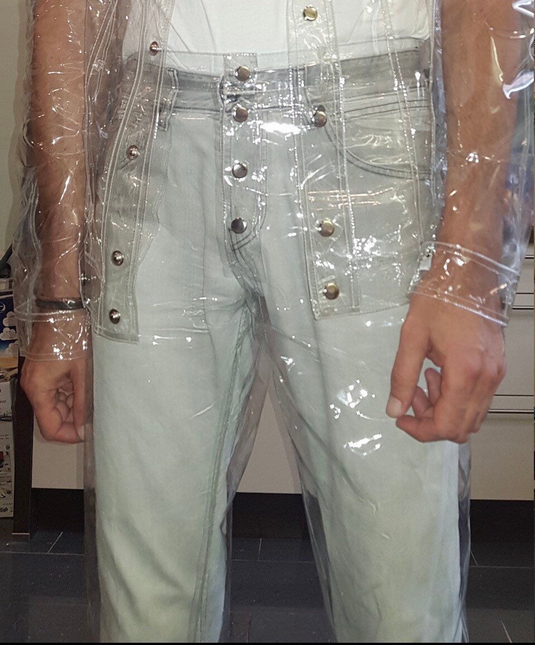Pantalon transparent homme hotsell