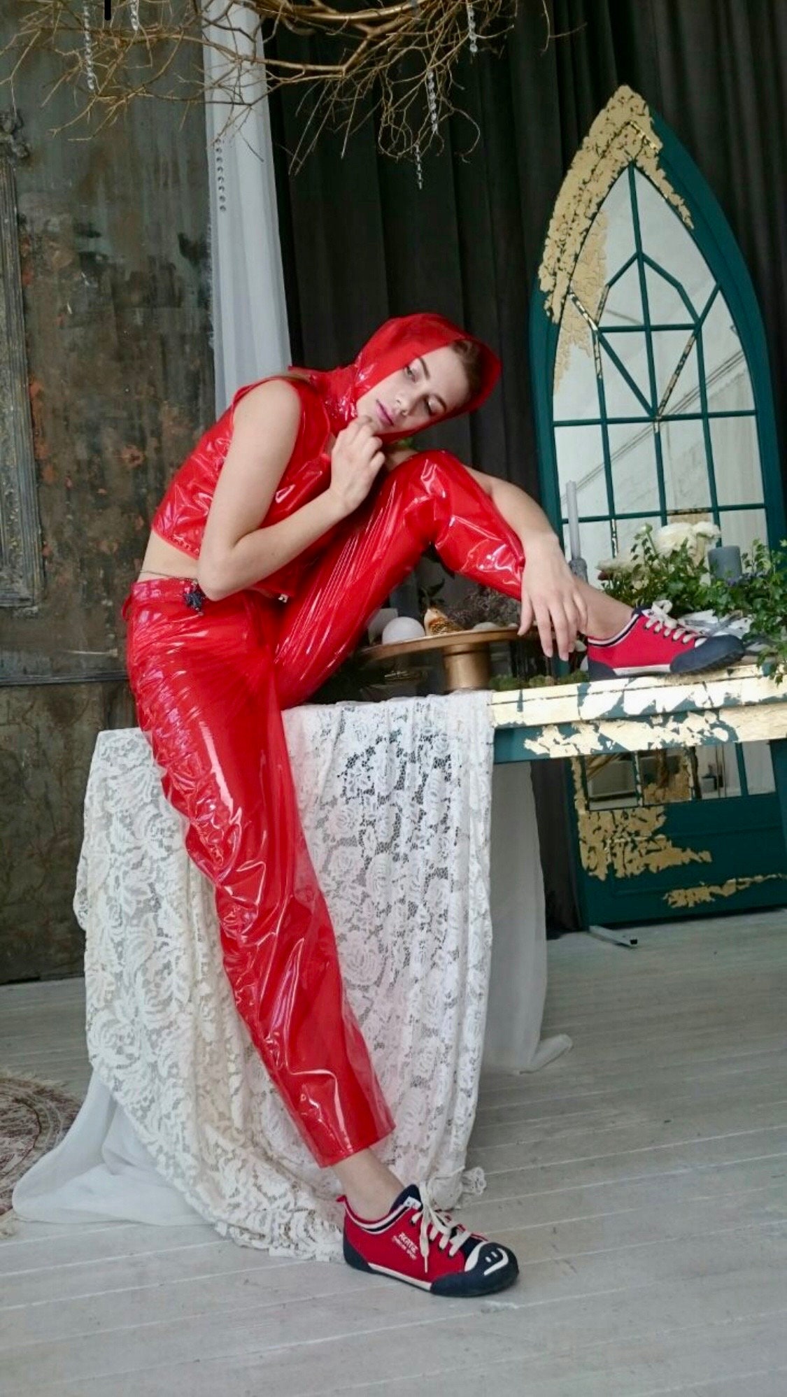 Clear plastic sauna suit hotsell