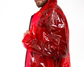 Chamarra transparente hombre new arrivals