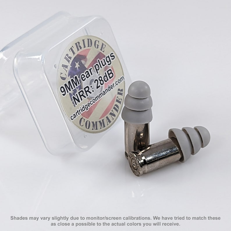 9MM Bullet Casing Ear Plugs (w/carry Case) | Range Ear Protection | PPE ...
