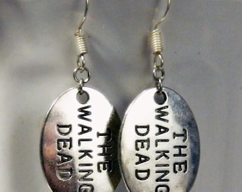 DAC7 Vintage Zombie The Walking Dead Bronze Glass Pendant Necklace Jewelry Gift