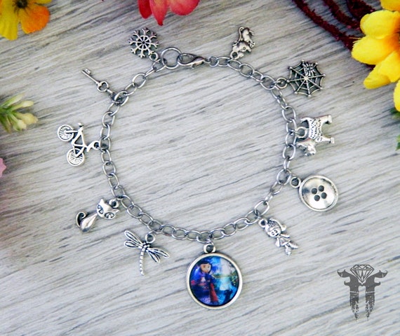Coraline Inspired Charm BraceletCoraline Jewellery Accessories and Gifts