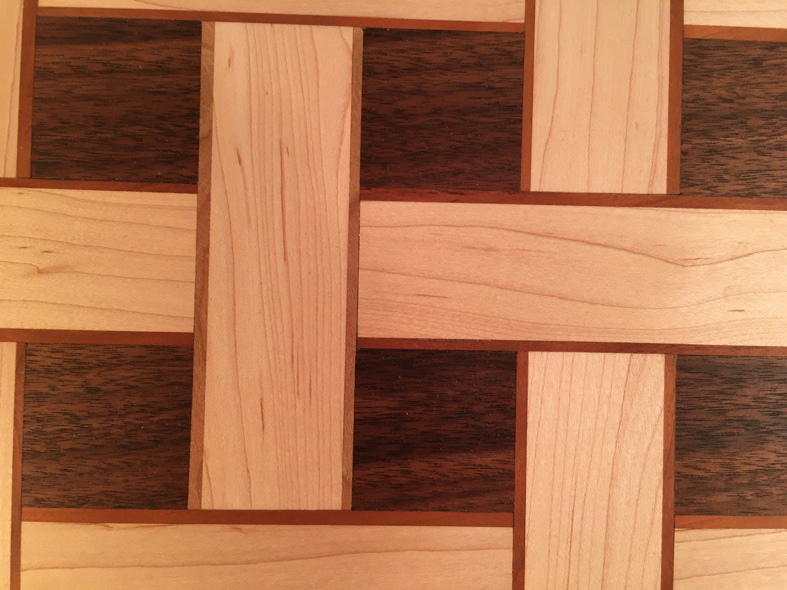 Basket Weave Wood Cutting Board Etsy