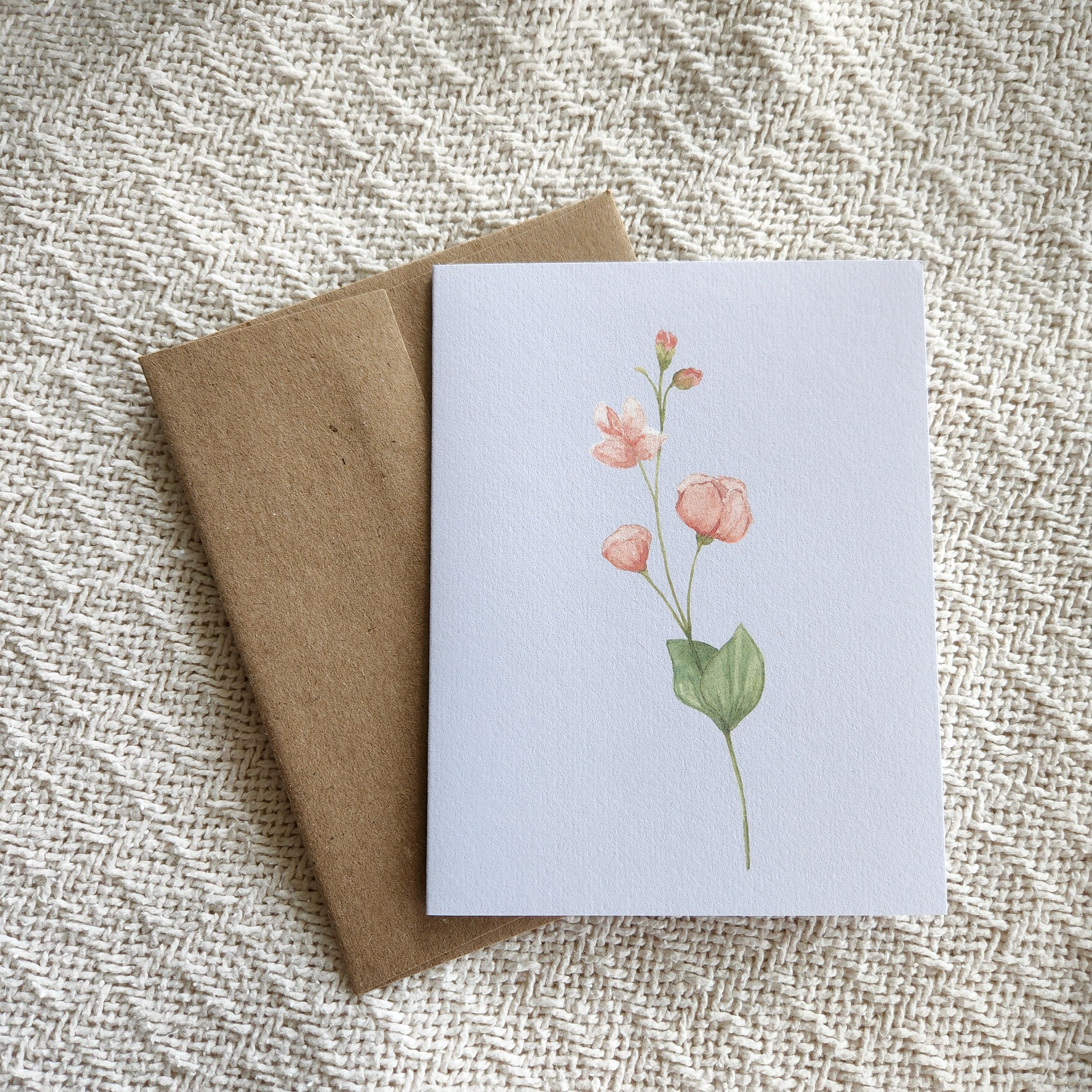 Watercolor Floral Greeting Card Set, Assorted Flower Bouquet Cards - Etsy