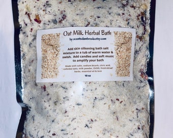 Oat-Milk Herbal Tea Bath