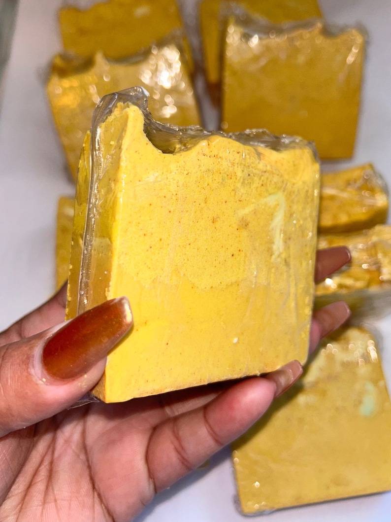 Turmeric Soap with Aloe, Honey and Vit C image 5