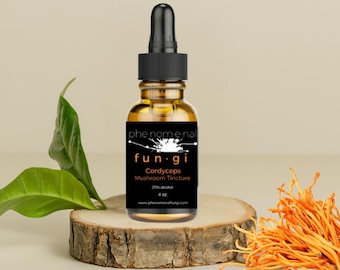 Cordyceps Tincture 2 and 4 ounce bottles