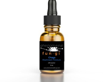 Chaga Tincture 2 and 4 ounce bottles