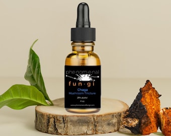Chaga Mushroom Tincture: Dual Extraction, Wild Sourced