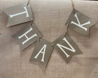 Thank you banner rustic sign great for pictures