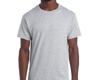 JERZEES Dri-Power Unisex Tee T-Shirt Solid Athletic Grey