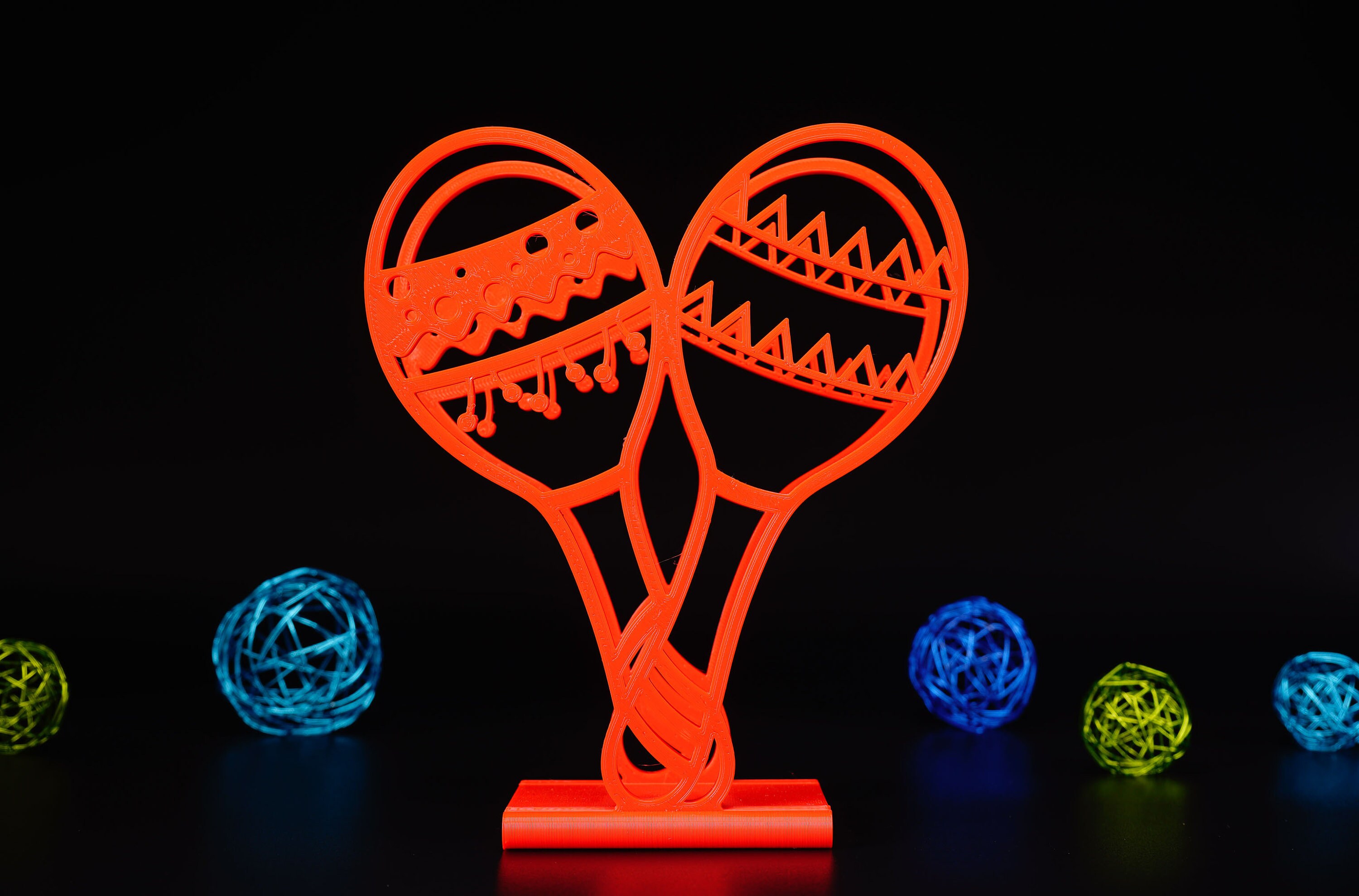 Maracas Napkin Holder 3D Printed Plastic Etsy