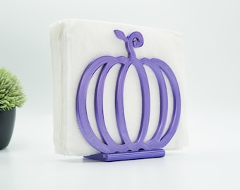 Pumpkin Napkin Holder 3D Printed Plastic