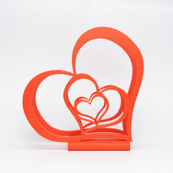 Valentine's Napkin Holder 3D Printed Plastic
