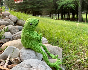 Amigurumi Frog  Crocheted frog  Gift for Mom Gift for kids teacher or grandparent Birthday gift