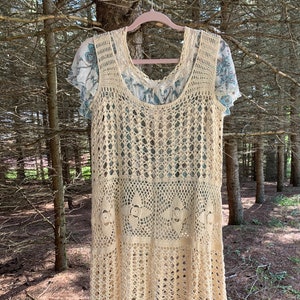 Crochet Tank Top Dress  Granny square  Crocheted top  Christmas gift  Birthday gift  Handmade dress  Tunic Tank dress  Tank tops