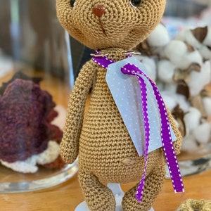 Bear Crochet Teddy Bear Handmade toy Christmas gift Unique Gift for girlfriend  Amigurumi  Gift for mom