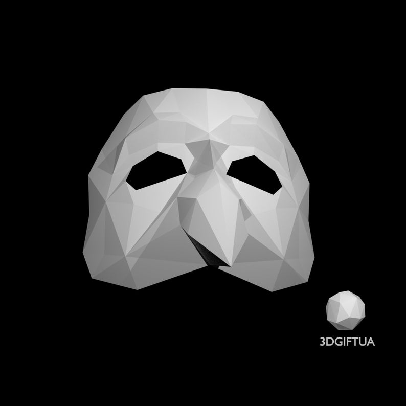 Pantalone Mask DIY Papercraft Mask With This Simple PDF Etsy Hong Kong