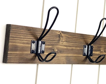 Farmhouse Coat Hook Wall Organizer Coat Rack for Keys Jackets Coats Sweaters Wall Mounted Coat Hook Bathroom Hook for Towels