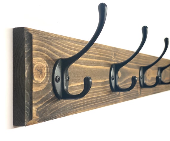 Farmhouse Wood Coat Rack | Wall Hook | Entryway Hook | Coat Hook | Towel Hook | Farmhouse Hook | Rustic Wall Hook  | Farmhouse Coat Hook