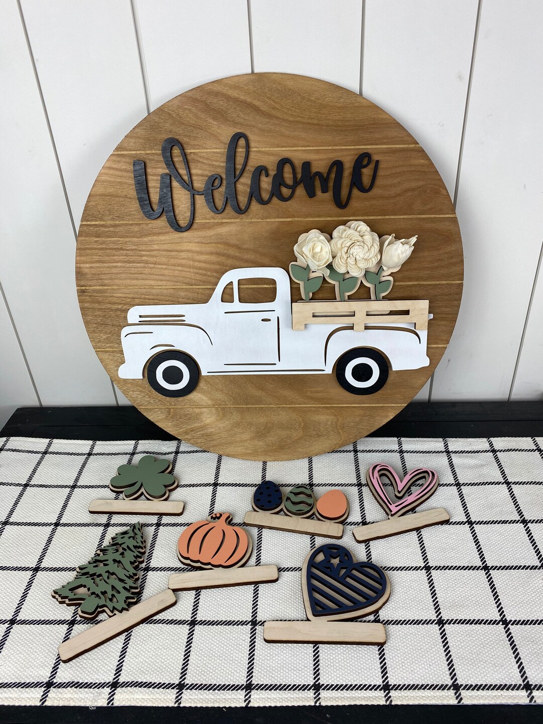 Interchangeable Welcome Sign, Interchangeable Truck Sign for Door, Door ...