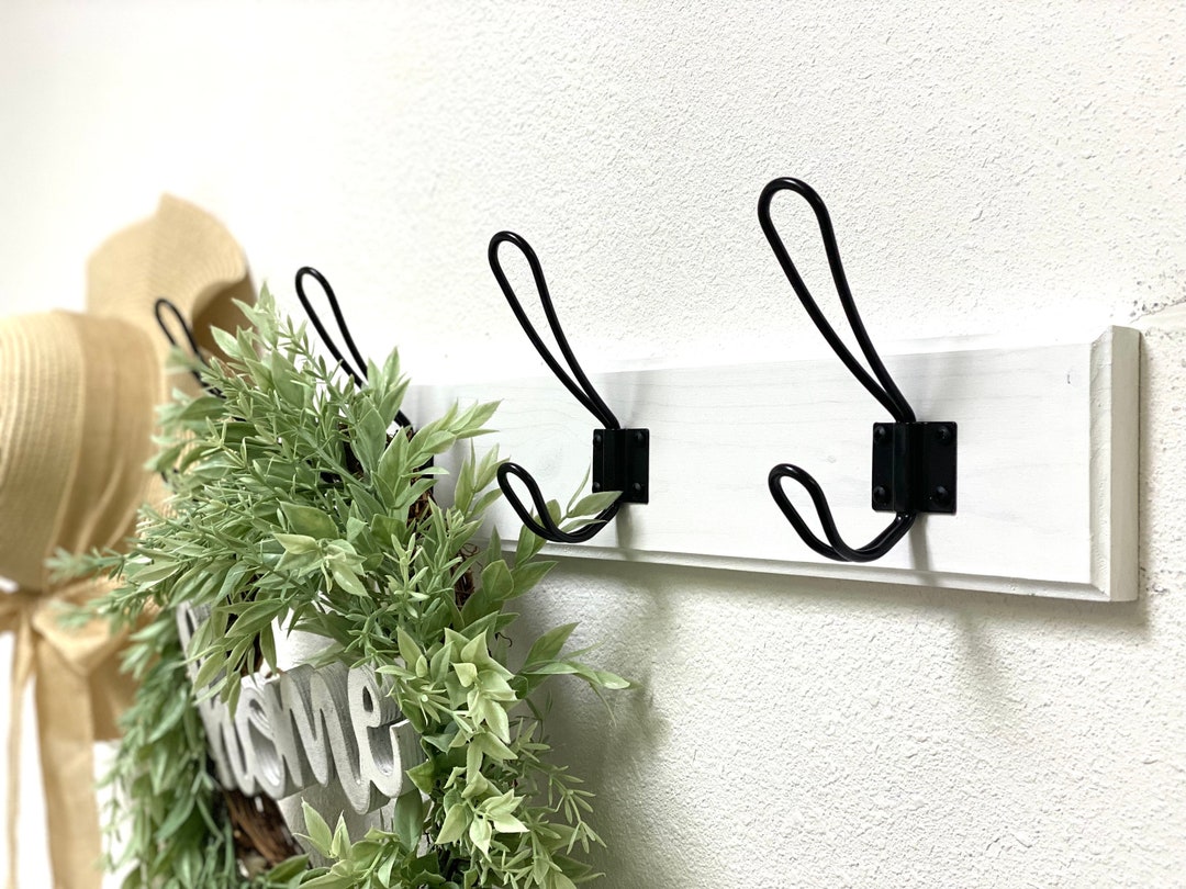 Farmhouse Wood Coat Rack Wall Hook Entryway Hook Coat Hook Towel Hook