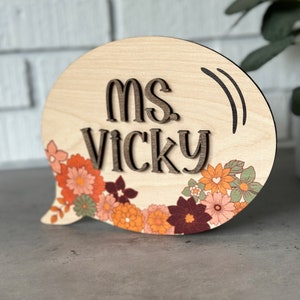 Speech Therapist Gift, SLP Desk Sign, Speech Therapist Graduation Gift, Speech Room Decor, ABA Therapy Gift, Special Education Teacher