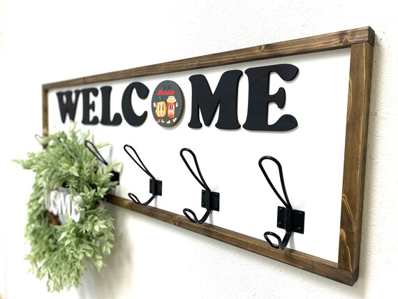 Welcome coat hook deals