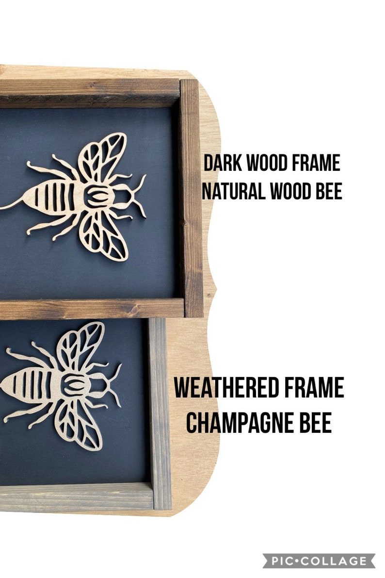 Let It Bee Layering Sign Set, Bumble Bee Decor, Bee Decor, Bee Wall Decor, Honey Bee Decor, Spring Bee, Honey Bee, Bee Honeycomb Sign image 6