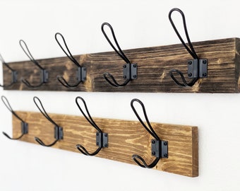 Distressed Farmhouse Hook | Free shipping Barn Wood Coat Hook | Rustic Farmhouse Wall Hook | Farmhouse Coat Rack | Wood Coat Hook