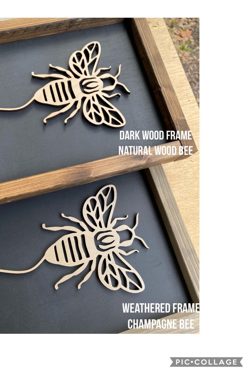 Let It Bee Layering Sign Set, Bumble Bee Decor, Bee Decor, Bee Wall Decor, Honey Bee Decor, Spring Bee, Honey Bee, Bee Honeycomb Sign image 7