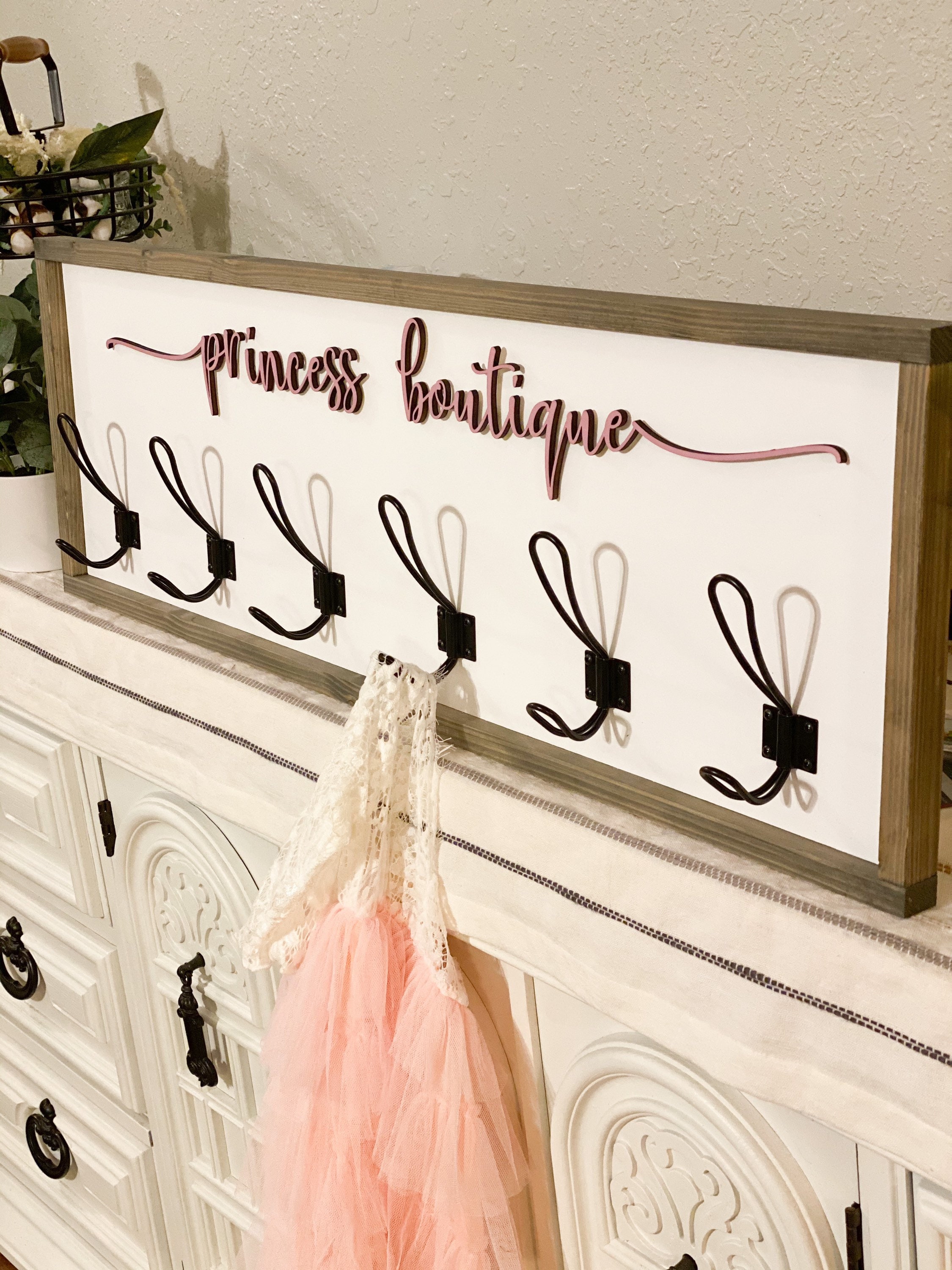 Personalized Girls Room Dress up Hook Girls Room Dress up Etsy