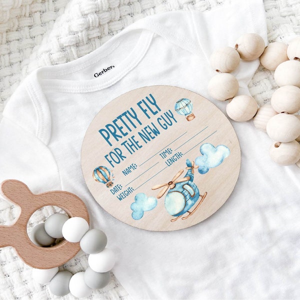 Aviation Nursery | Airplane Baby Name Sign | Newborn Name Sign Prop | Baby Announcement Sign | Newborn Hospital Pictures