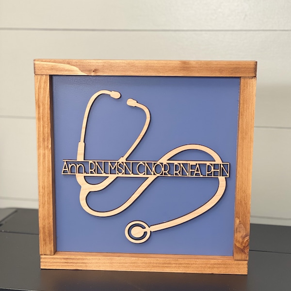 RN Graduation Gift, Personalized Nurse Office Decor, Nurse Gift, Nursing School Graduation, Nurse Stethoscope with Name, NP Graduation Gift