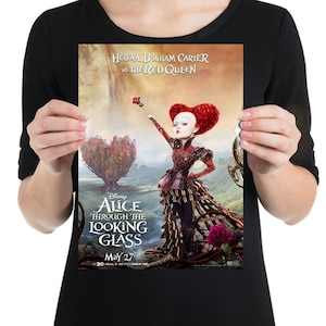 Alice Through the Looking Glass - A4 Film poster - The Queen of Hearts