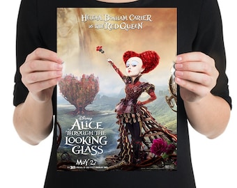 Alice Through the Looking Glass - A4 Film poster - The Queen of Hearts