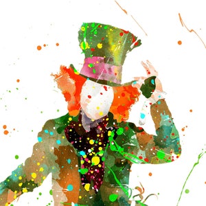 The Hatter - Alice in Wonderland A4 instant download printable poster, digital print