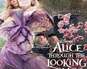 Alice Through the Looking Glass - A4 Film poster - The White Queen