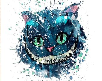 Alice in Wonderland Cheshire Cat refrigerator magnet - soft vinyl non-scratch