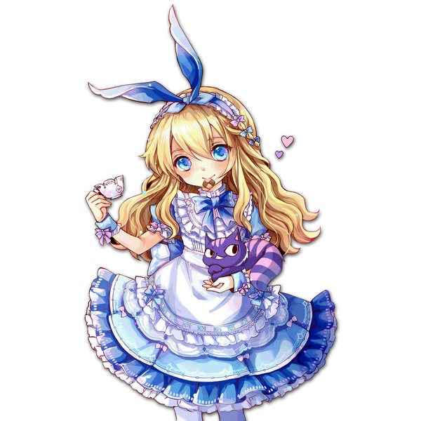 Aurora Kingdom inspired Alice in Wonderland fridge magnet - Yu Gi Oh!
