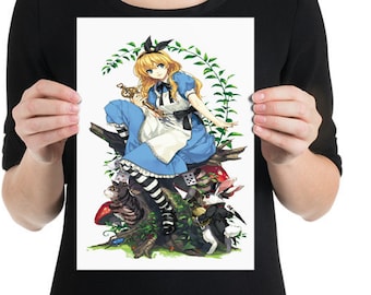 Anime Alice in Wonderland Poster – Asian Style A4 Wall Art