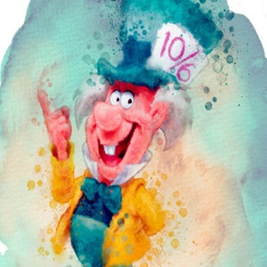 O Chapeleiro Maluco, Alice no País das Maravilhas Feliz Desaniversário cartão de felicitações - cartões de aniversário