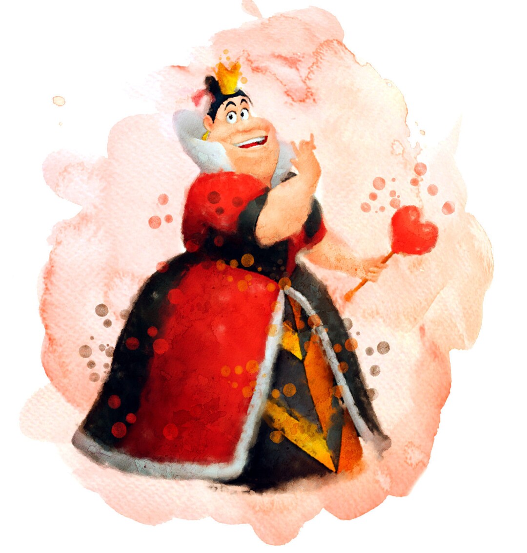 Hartenkoningin Happy Unbirthday-kaart - Alice in Wonderland verjaardags- of  wenskaart - Etsy België, image size:1080x1132