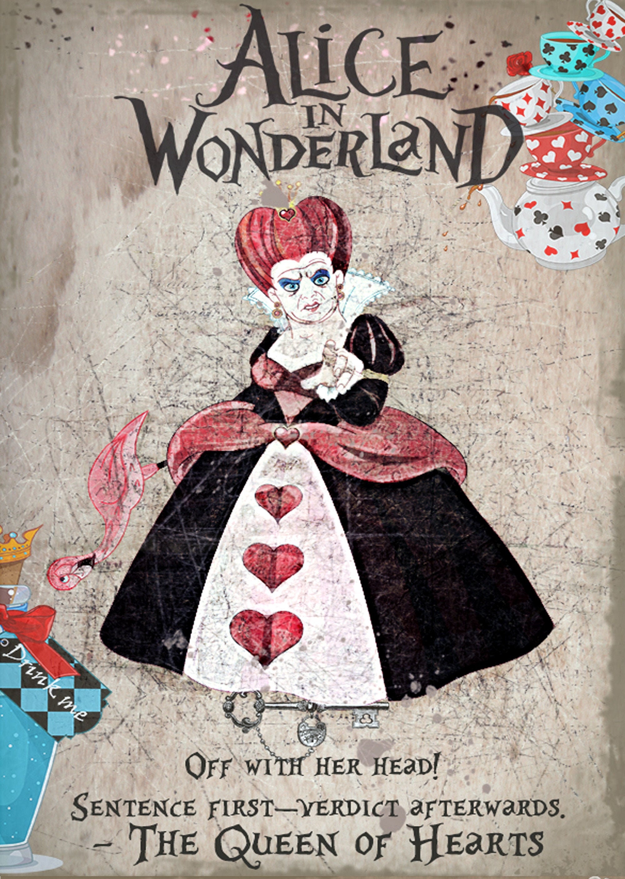 alice in wonderland queen of hearts original movie