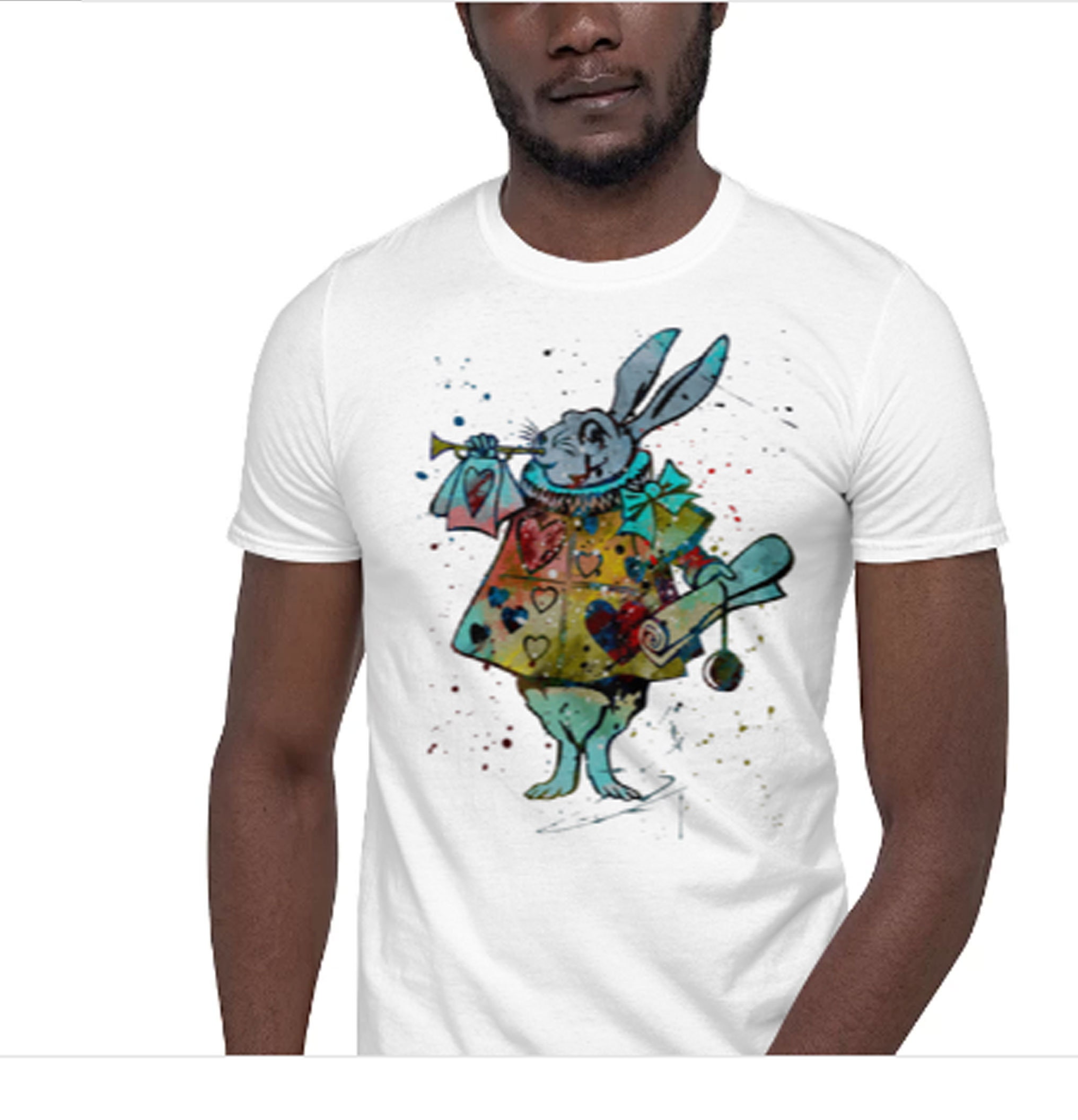 Alice au pays des merveilles Lapin Unisex tshirt teeshirt Etsy Alice au pays des merveilles Lapin Unisex tshirt teeshirt Etsy