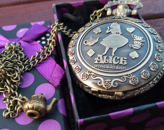 New Alice in wonderland Cheshire cat pocket watch Disney Alice in Wonderland 70th Anniversary Cheshire Cat  main image 4