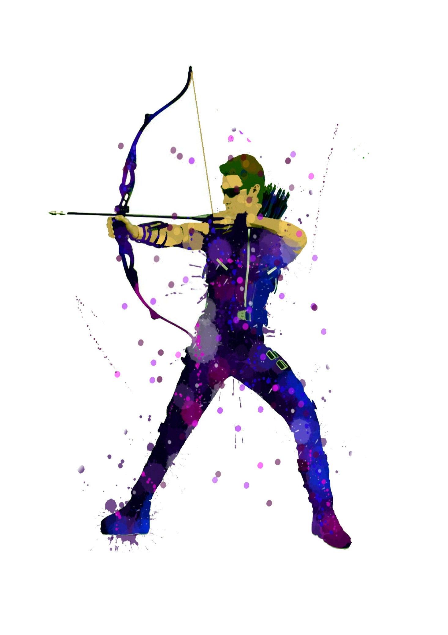 Hawkeye Happy Birthday Card Marvel Avengers Character | Etsy UK